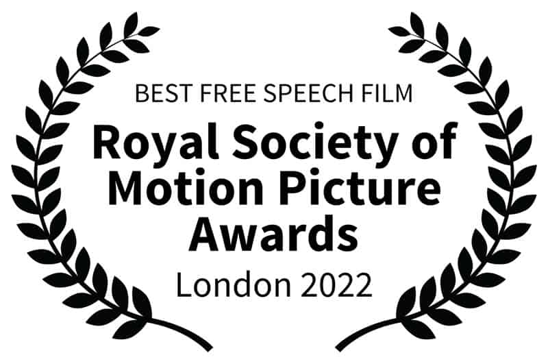 Film festival award Missy Jubilee The Future Sex Love Art Projekt BEST FREE SPEECH FILM Royal Society of Motion Picture Awards London 2022